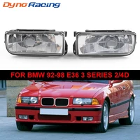fog lights lamps front crystal clear lens for bmw 92 98 e36 3 series 24d without blubs left right 63178357389 63178357390