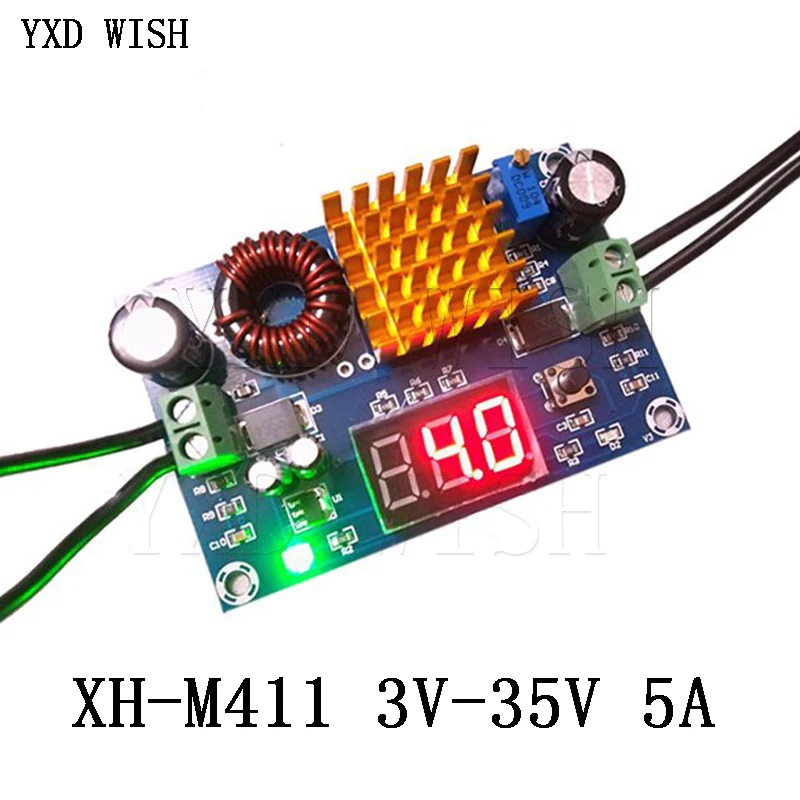 DC 3V-35V DC/DC 5V-45 с повышением до модуль цифровой вольтметр DC-DC Step Up Модуль повышающий