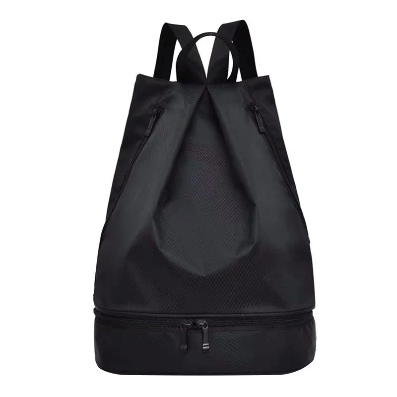 

Adults Backpack Solid Color Waterproof Beach Bag Single-Shoulder Bag for Women Men Rose Red/Black/Dark Blue