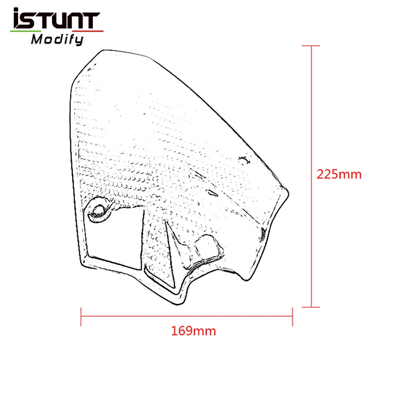 For Kawasaki Z1000 Motorcycle Windshield Wind Deflectors Smoke Windscreen Modified Instrument Shell Protector Cover Screen | Автомобили и