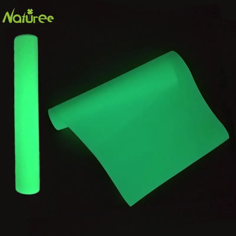 25 см * 1 м светится в темноте рулон футболки виниловый термопресс режущий плоттер