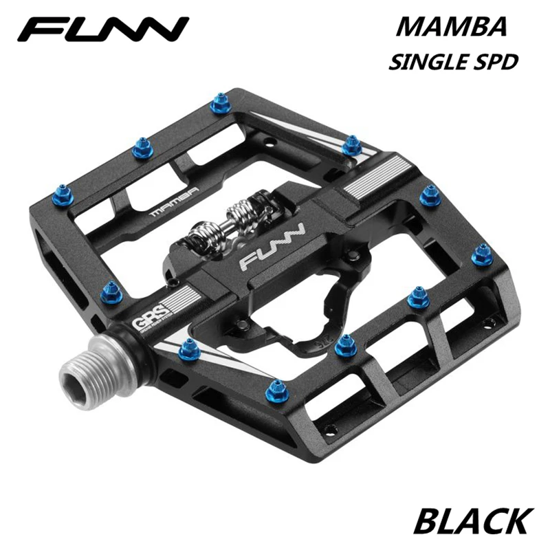 FUNN MAMBA педаль MTB горный велосипед сплав CNC Плоская платформа один двойной SPD Enduro Trail