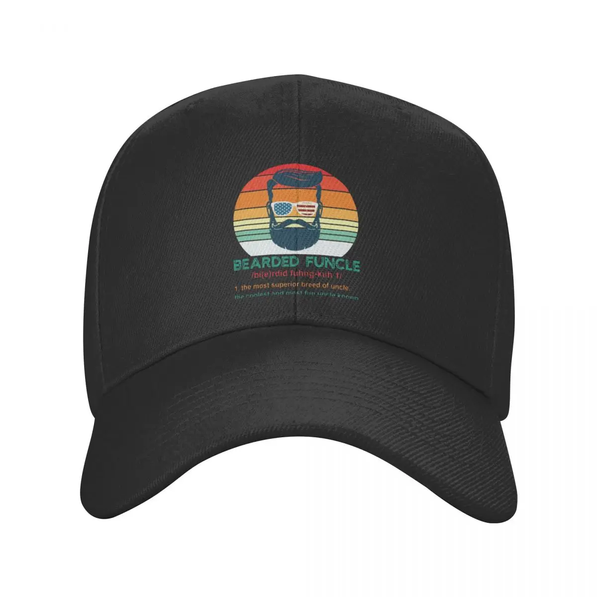 

Bearded Funcle Baseball Cap Unisex Hip-Hop Trucker Hat Uncle Beards Dad Hat Adjustable Snapback Caps Sun Caps Summer Caps