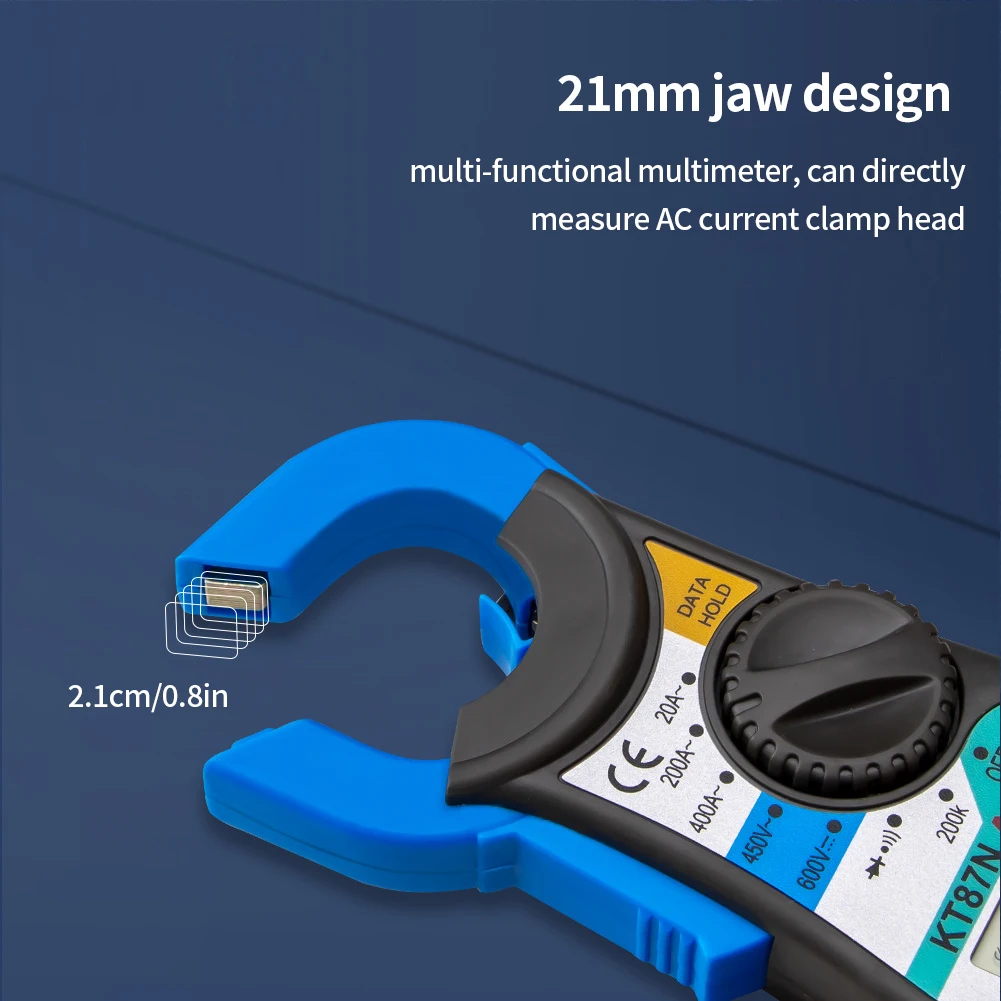 Цифровые токоизмерительные клещи компактный мультиметр с ЖК дисплеем для