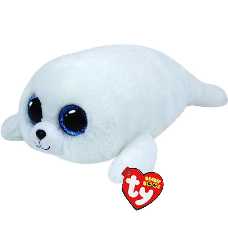 

Ty Cute Animals Icy the White Seal Plush Toy Plus Size 40cm