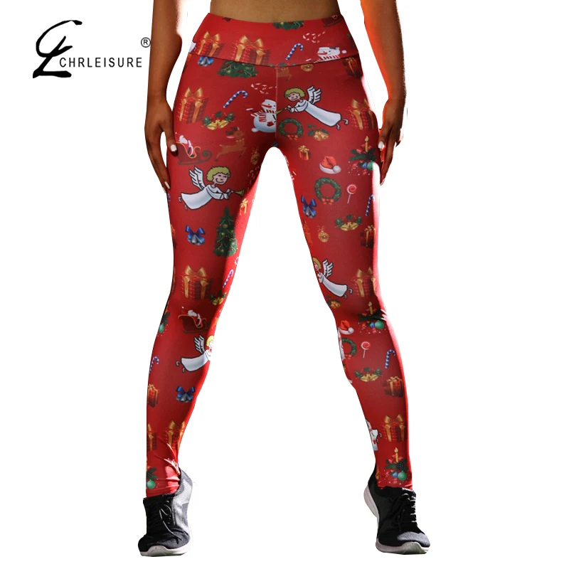 Леггинсы женские с цифровым принтом повседневные штаны для фитнеса надписью Merry