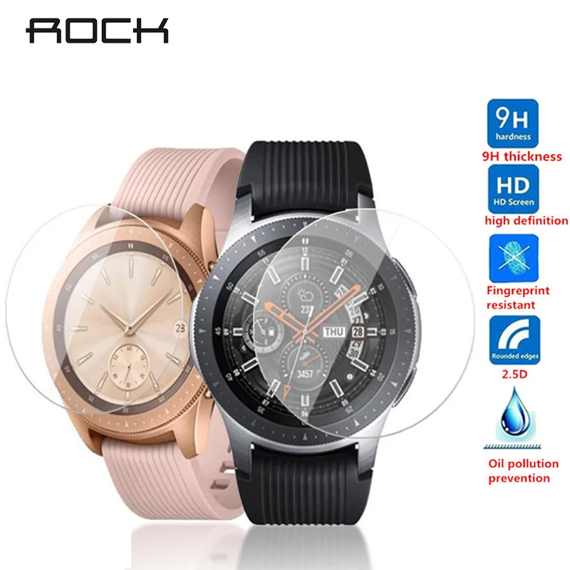 ROCK закаленное стекло для Galaxy Watch 42 мм 46 2.5D 9H Защитное samsung gear S4 S3 S2 Спортивная