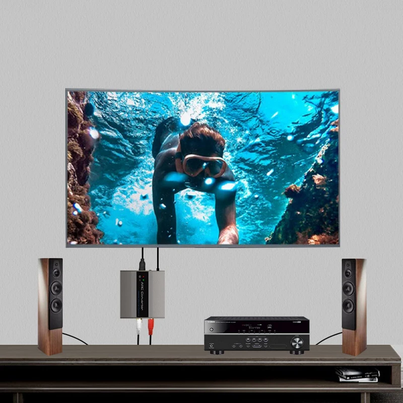 ARC конвертер HDMI в RAC аудио L/R RCA 3 5 мм адаптер для HD DVD Blu-Ray PS3 PS4 Apple TV | Компьютеры и