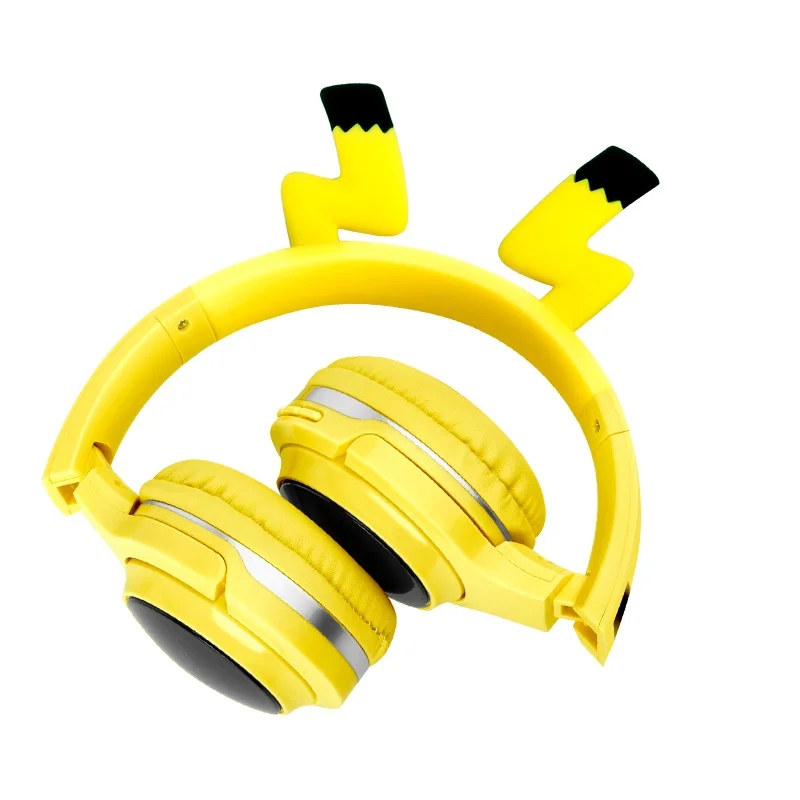 Милые детские наушники с Bluetooth 5 0 7 цветов светодиодные поддержка sd карт аудио