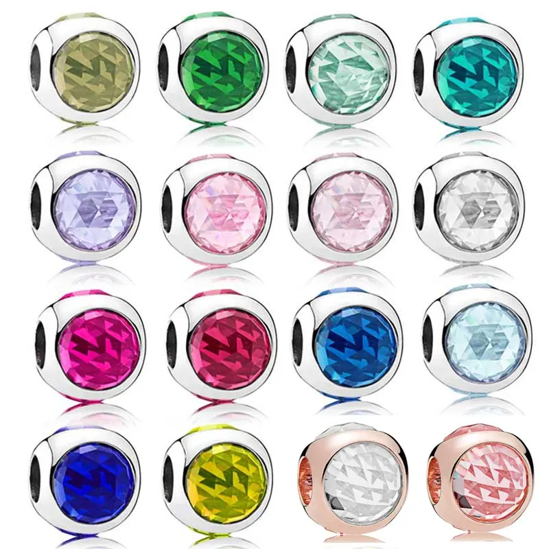 Бусины из серебра 925 пробы для браслета с кристаллами | Украшения и аксессуары