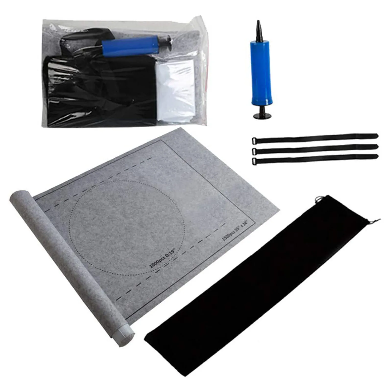 

Puzzle Roll Mat Storage Mat Plush For Up To 1500pcs Anti-skid Felt Jigsaw Puzzle Blanket Portable Travel Storage Puzzle