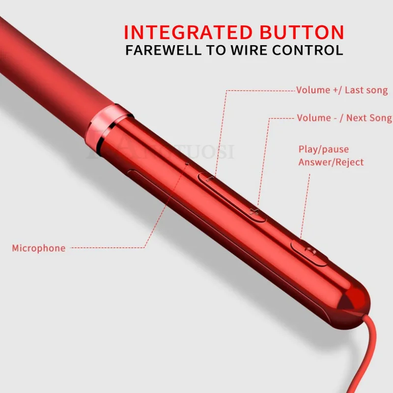 FANGTUOSI беспроводные Bluetooth наушники HiFi стерео спортивные наушники для бега гарнитура наушники аурикулярный с микрофоном для iPhone samsung IOS