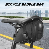 bicycle saddle bag bike seat bag reflective cycling rear seat post bag bicycle tail rear bag mtb road bike storage bag cycling