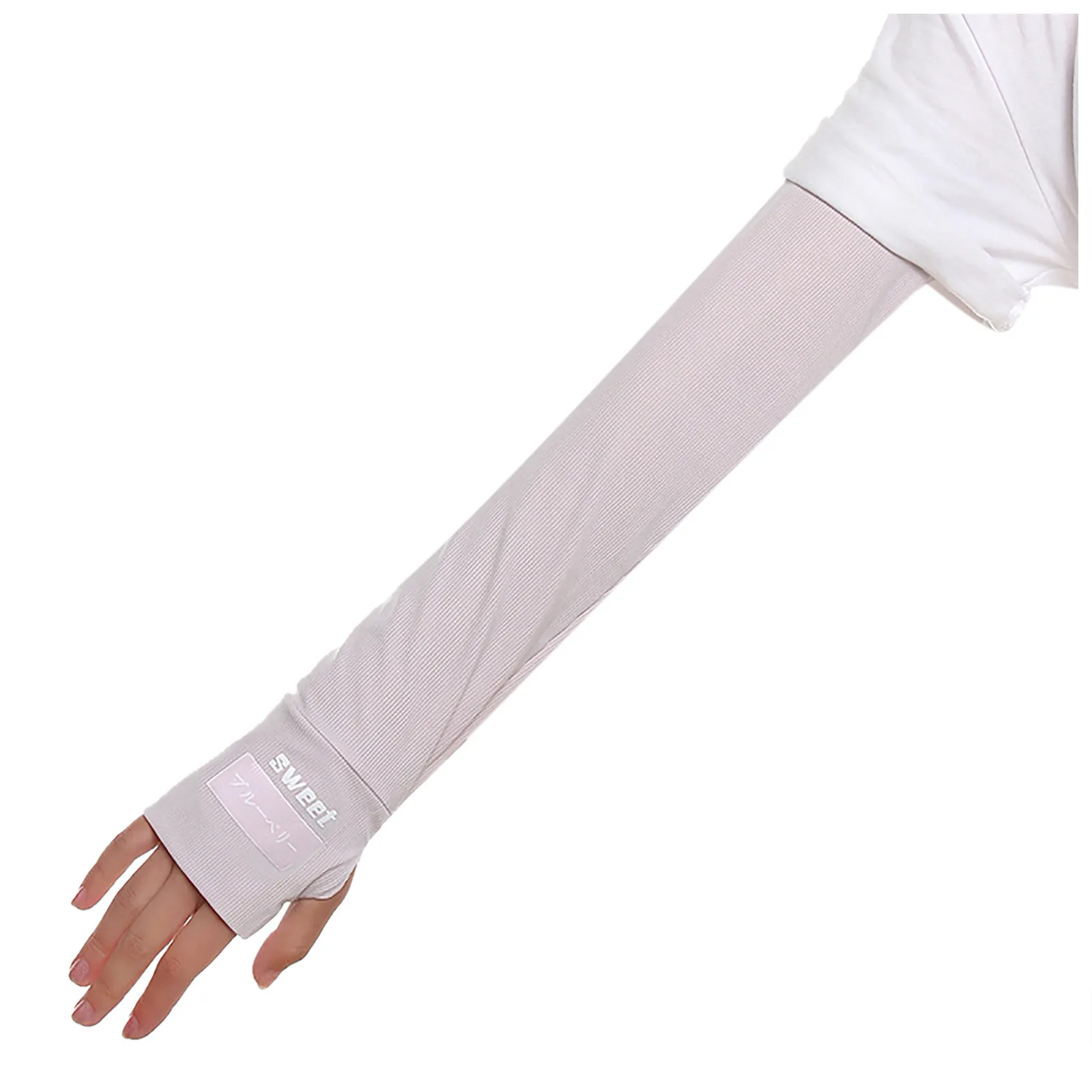 

Ice Fabric Arm Sleeves Warmers Sun Uv Protection Running Cycling Sunscrees Bands For Women Cool Summer Outdoor Arm Cover Unisex