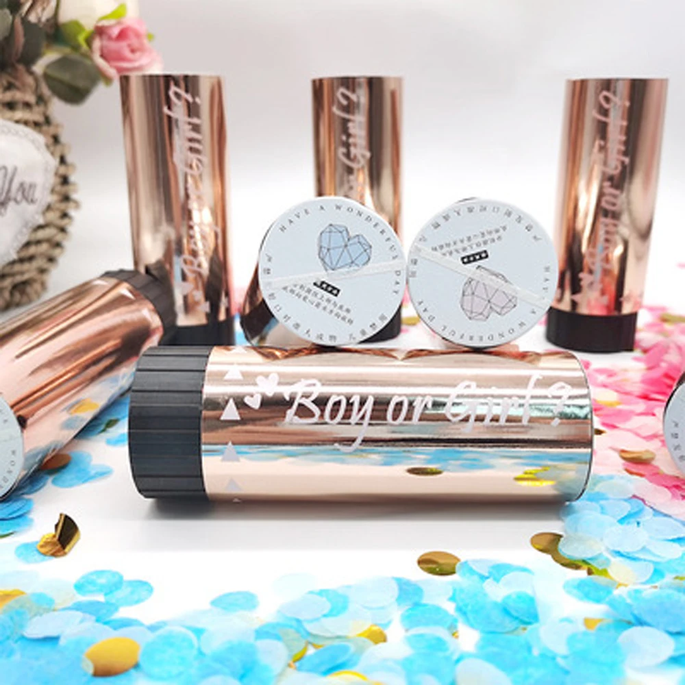 1 шт. Мини конфетти попперс ручной пушка огненные работы пола рождения праздник декорация свадебный праздник поставки.