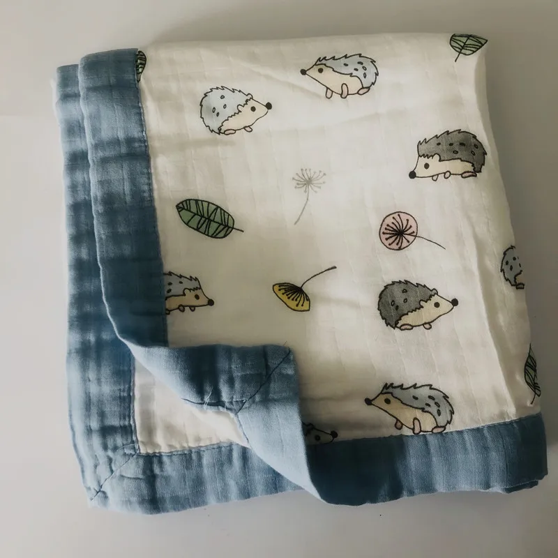 Новое муслиновое одеяло четыре слоя бамбука детское пеленание лучше чем Аден