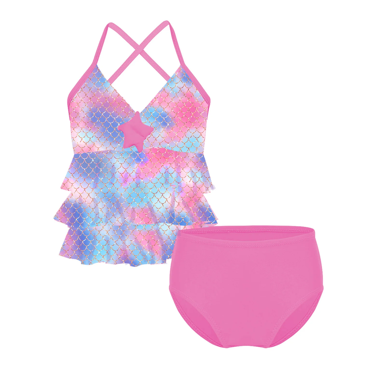 Купальник детский для девочек хлопок размер: 3 m/6м/9 m/12м/18 m/24м 2 цвета | Спорт и