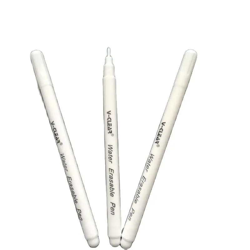 

White Disappearing Ink Marking Pen Air Water Erasable Pen Fabric Marker Temporary Marking Auto-Vanishing Pen for Cloth Sewing
