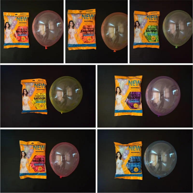 

New 12-Inch 3G Colorful Crystal Bobo Rubber Balloons Children 's Birthday Party Wedding Valentine's Day Bar Decoration 20Pcs