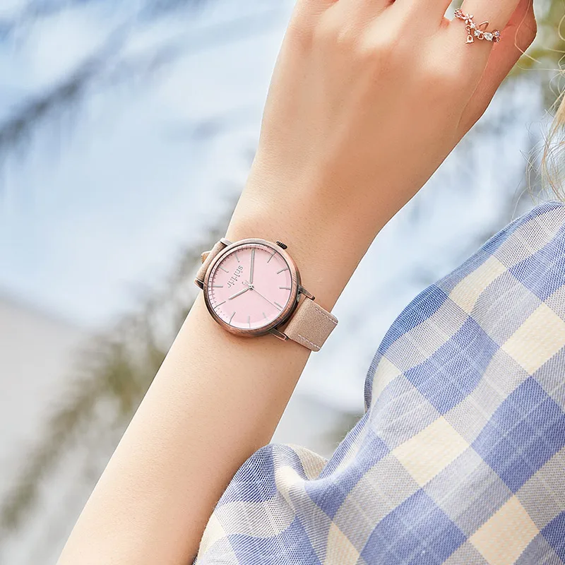 

Julius Women's Watch Real Leather Strap Fashion Dress Ladies Wrist Female Clock Japan Quartz Bracelet Band Box