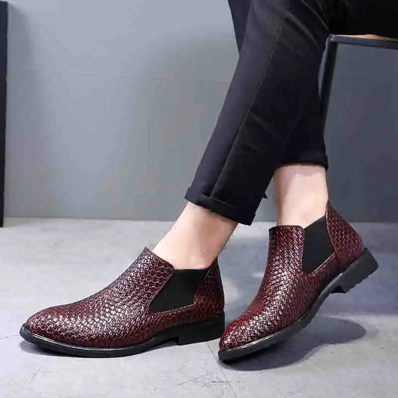 2020 весна/зима мужские ботинки челси британский стиль модные ботильоны черные