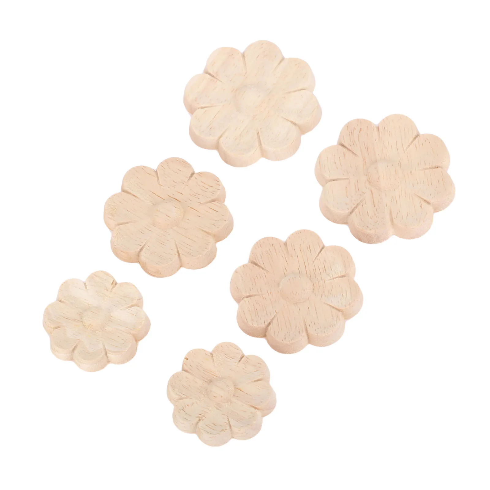 2 шт. декоративные деревянные наклейки из дуба 4/5/6 см|Статуэтки и миниатюры| |