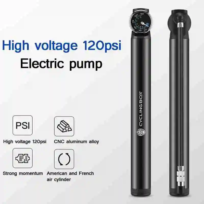 

Portable Bicycle Mini Pump Bike Electric High Pressure Presta Pump Bicycle Motorcycle Air Valve Accessories Pump and Schrad F0Y7