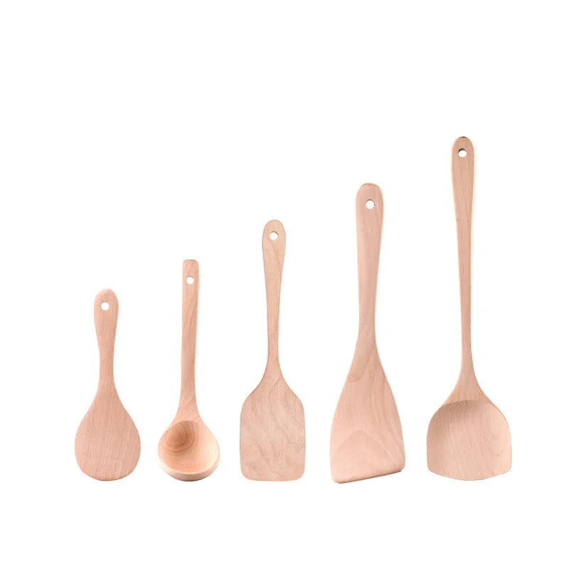 Неокрашенная деревянная лопата ложка антипригарная специальная Лопата домашняя