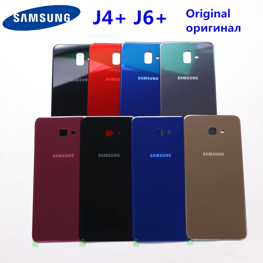 Задняя крышка аккумулятора SAMSUNG J4 + J6 для Samsung Galaxy Plus J415 J415F J610 J610F j6plus оригинальный