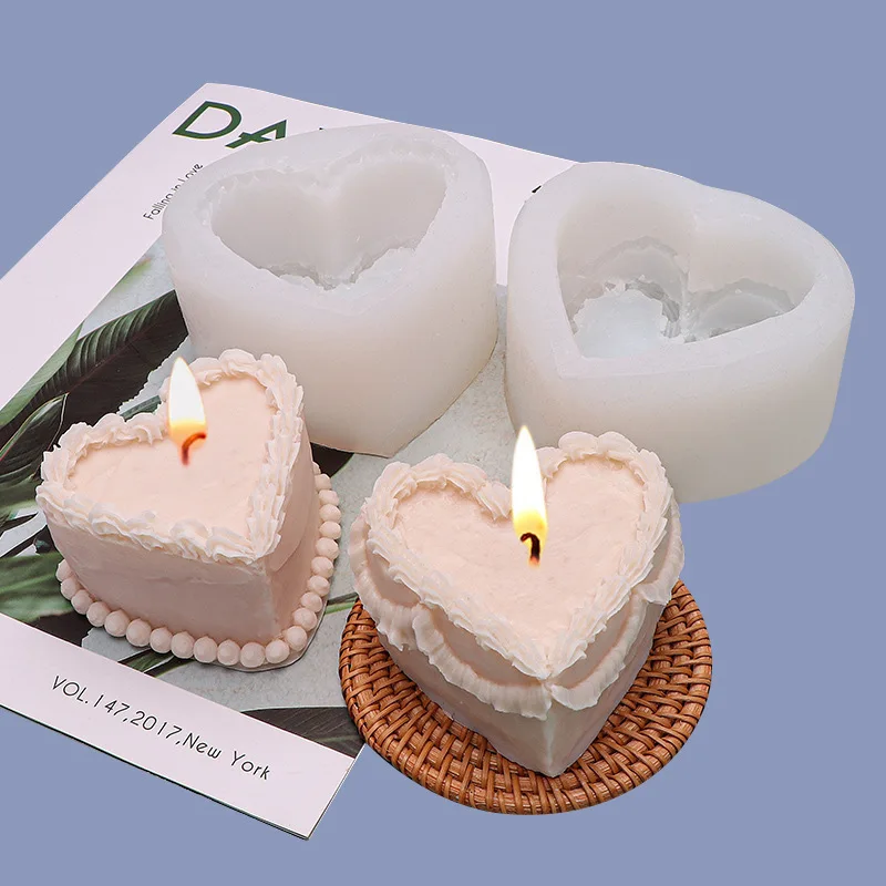 

Силиконовая 3D форма для украшения торта в виде сердца