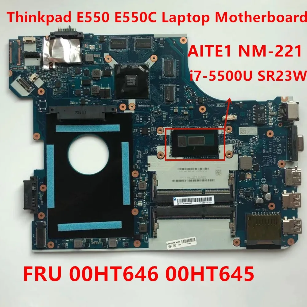 E550 E550C материнская плата для ноутбука Lenovo Thinkpad отдельная видеокарты i7-5500U FRU 00HT646