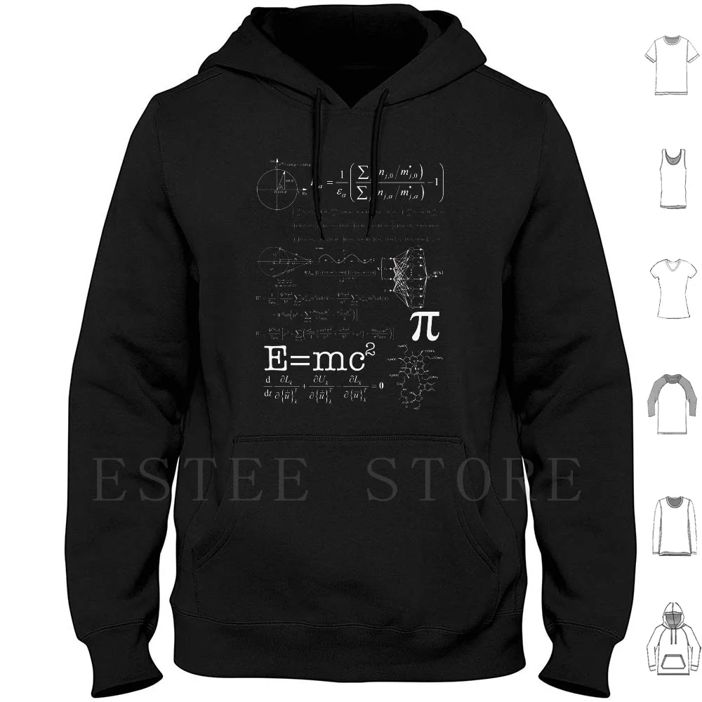 

Chalk Equations Hoodies Long Sleeve Science Maths Math Equation Formula Diagram Plot Graph Physics Geek Nerd Hipster