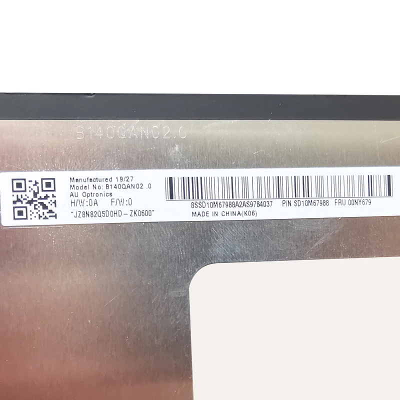 Дисплей для thinkpad X1 Carbon 17/18/19 T480 T490 WQHD Dolby LPM140M420 B140QAN02.0 B140QAN02.2 Fru 00NY679 01YU646 | Компьютеры