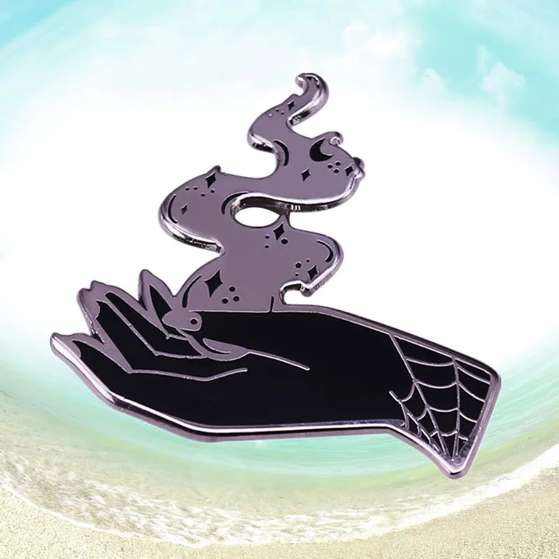 Темный волшебный жест огня ведьмы пламя руки заклинание Готическая темнота