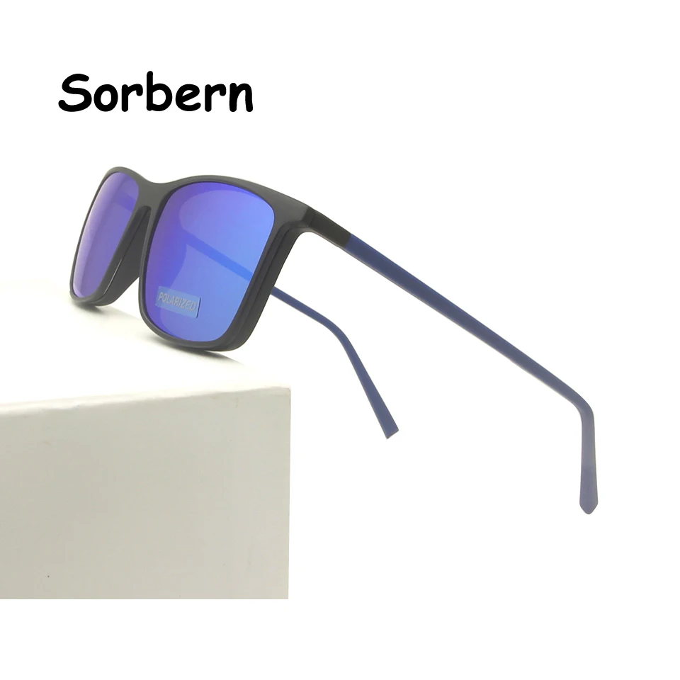 

Fashion Polarized Clip On Glasses Magnetic Lens Optical Spectacle Frame Men Women Sun Glasse For Male Tr90 Square Shades Uv400
