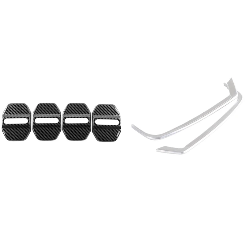 

Door Lock Latches Cover For F30 F34 M3 M5 X1 With 2Pcs Door Tweeter Slot Plug Stickers For F10 F11-BMW 5 Series 14-17
