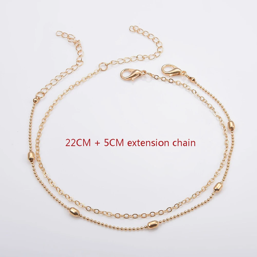 Браслеты на лодыжку ювелирные украшения для босоножек летняя пляжная цепочка