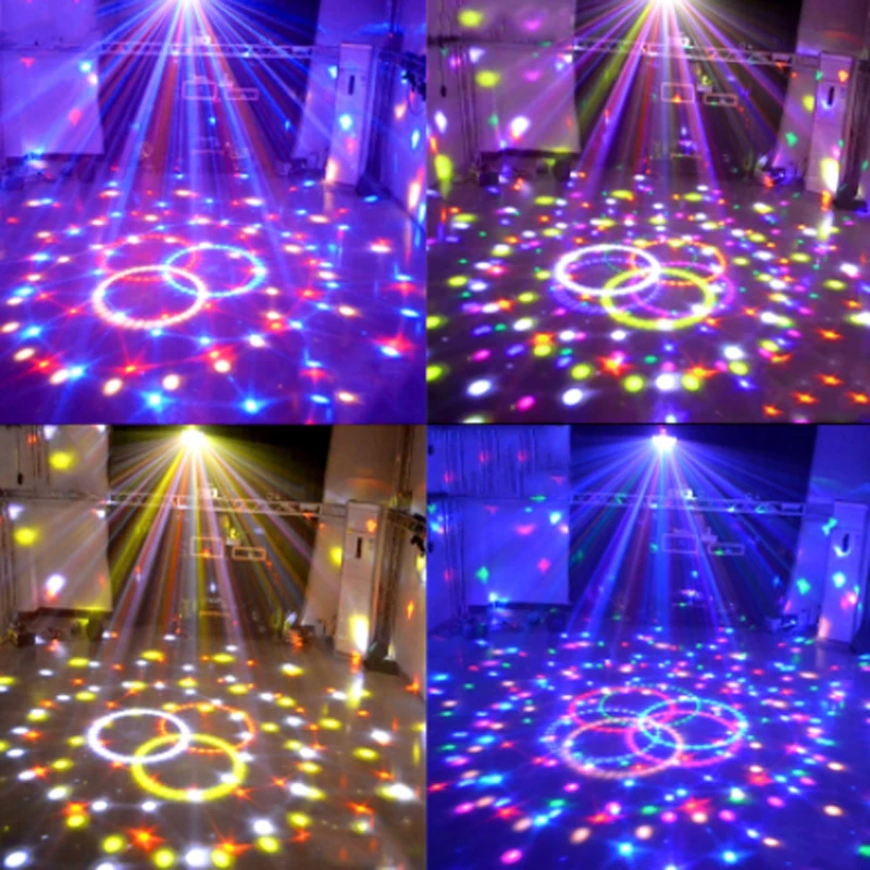 110 V 220 AC светодио дный Светодиодная лампа RGB дискотевечерние магический шар Dj