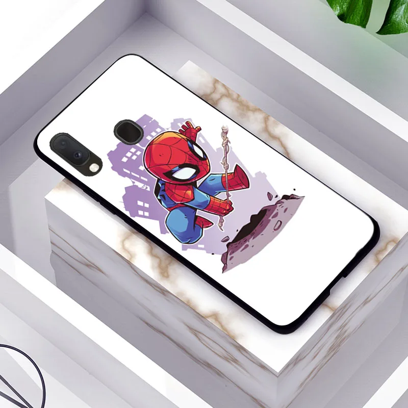 Чехлы Hero для samsung A20e A10 A30 A40 A50 A60 A70 чехол милый Капитан Америка черный ТПУ телефон Сумки для samsung Galaxy A20e чехол - Цвет: TPUBLK596