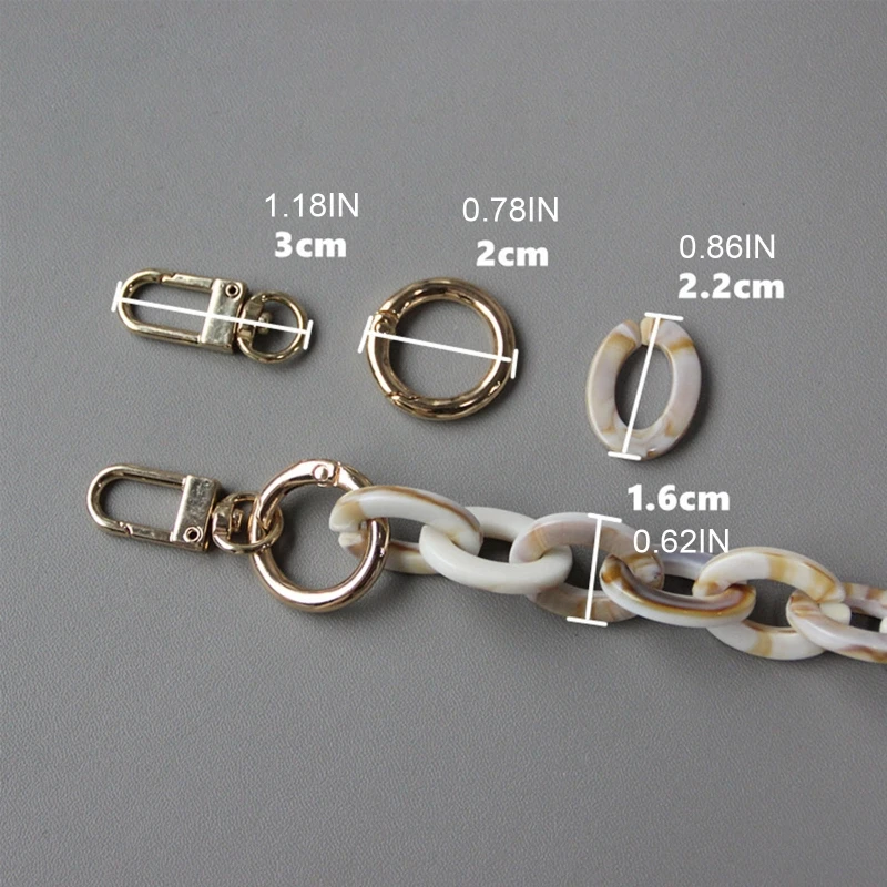 

Acrylic Strap Detachable Replacement for Shoulder Bag Bucket Beach Handbag Handles Top Handle Bags Purse Handle