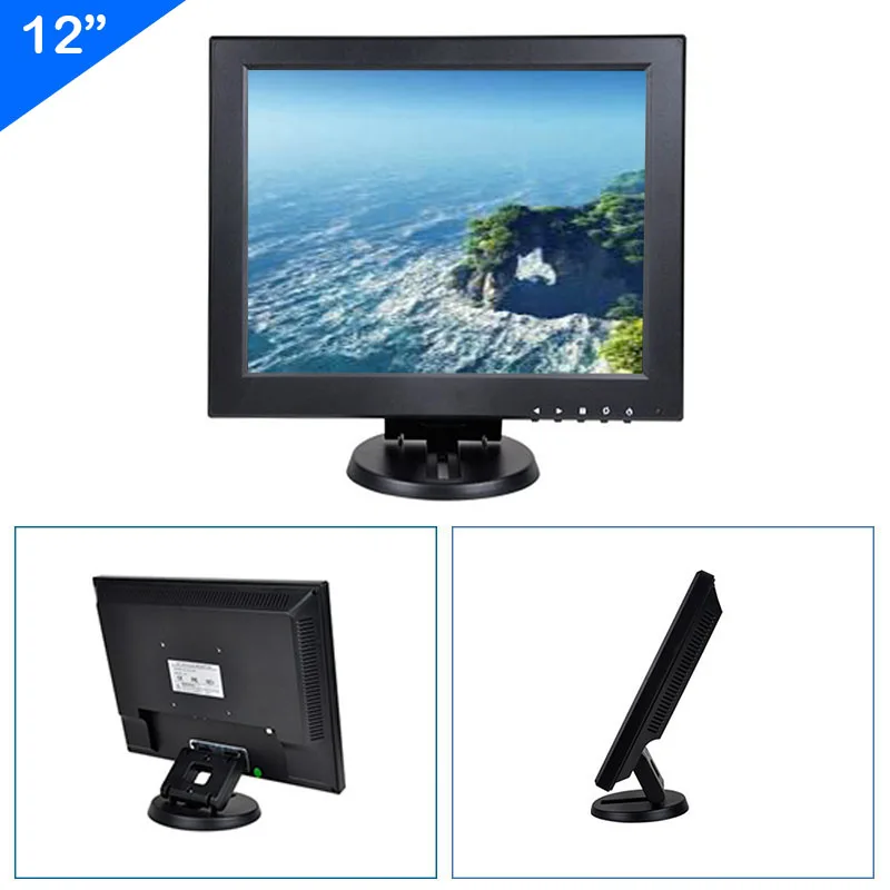 ZHIXIANDA 12 дюймов 4:3 800x600 1024x768 промышленный монитор Дисплей с BNC HDMI AV VGA USB