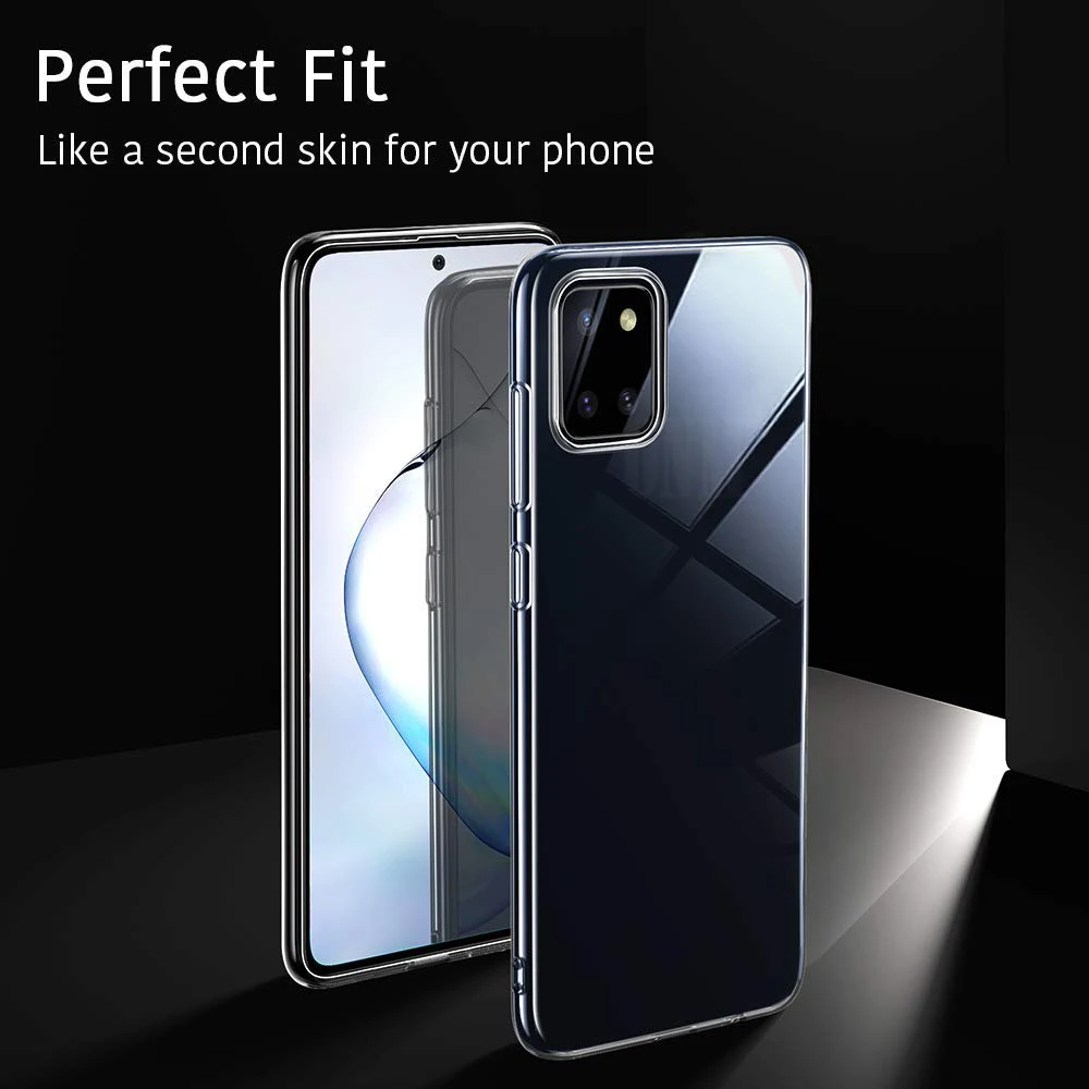 S10 Case For Samsung Galaxy S10 Lite TPU Silicon Clear Fitted Bumper Soft Case for Galaxy Note 10 Lite Transparent Back Cover