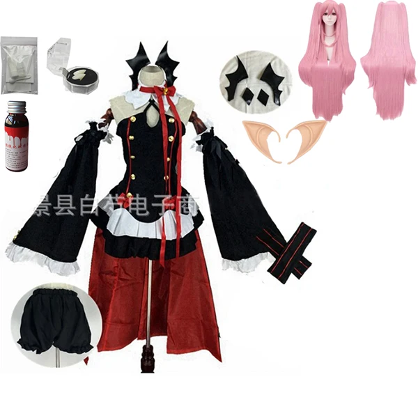 Аниме Серафим конца Owari no Seraph Krul Tepes униформа косплей костюм полный комплект платье наряд - Цвет: package  5