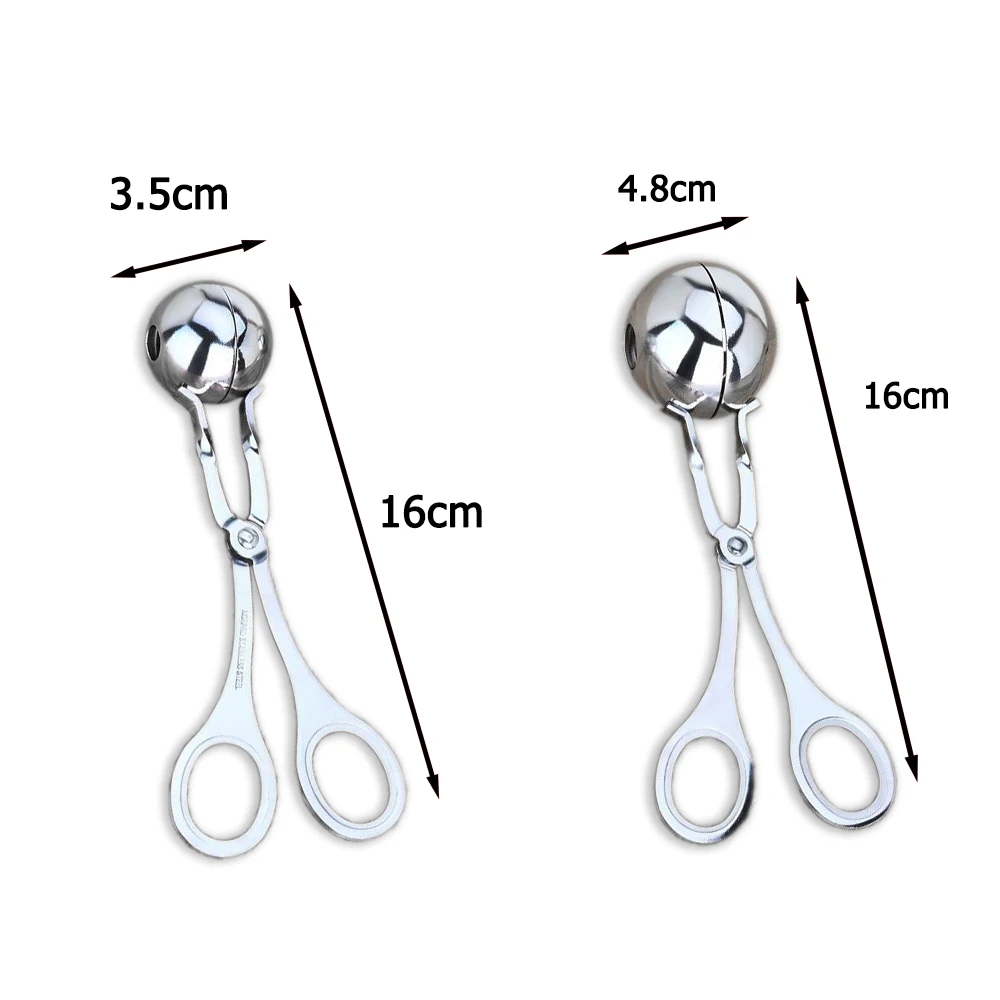 

Meatball Maker Tool Clip Newbie Non Stick Stuffed Meat Ball Spoon Shaper Cooking Scoop Stainless Steel Kitchen Accessories