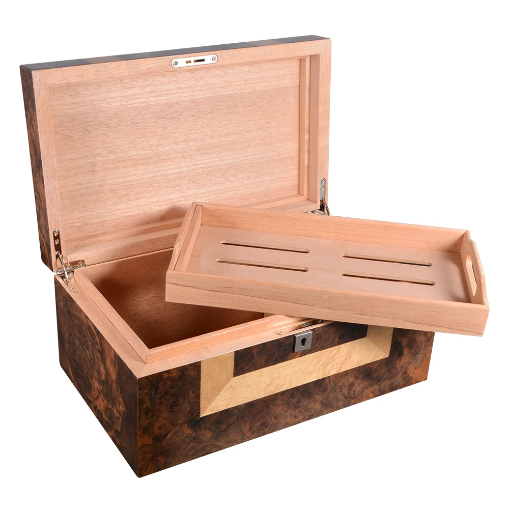 Сигаретная коробка Cedarwood для клубного рабочего стола двухслойный хьюмидор