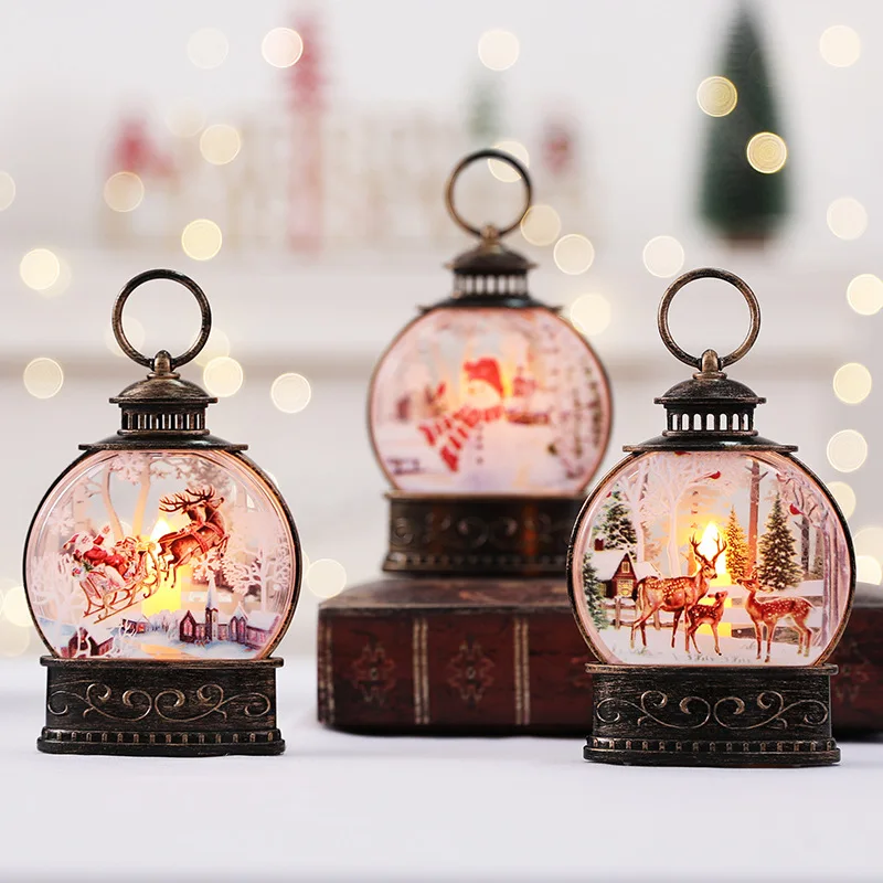 

Flat Lamp Electronic Luminous Lights Elk Snowman Shopping Window Scene Setting Props Holiday Supplies Christmas Ornaments