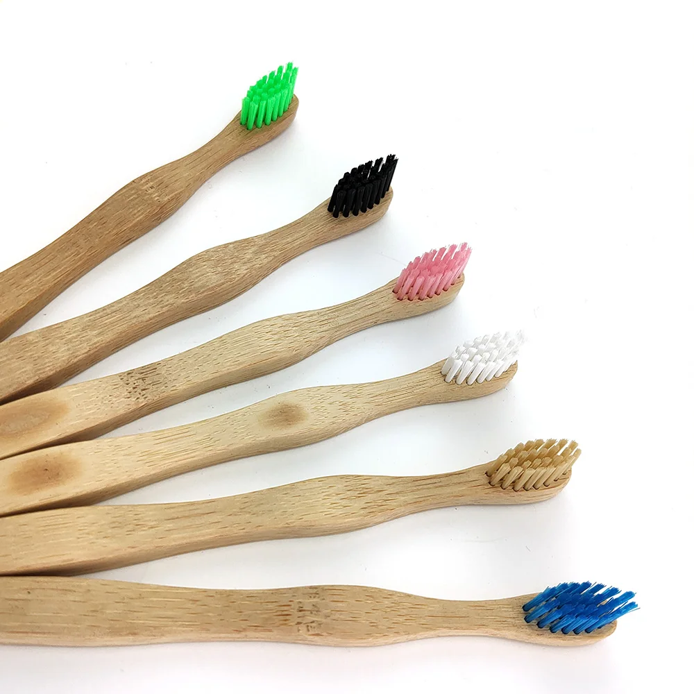 

Chidren's Bamboo Toothbrush Mini Banister Brushes Natural Degradable Toothbrush Kids Bamboo Oral Cleaning Care Tools for Child