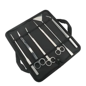 Набор из инструменты для аквариума пинцетов и ножниц для очистки растений, из нержавеющей стали, 4, 5, 6 шт.компл.