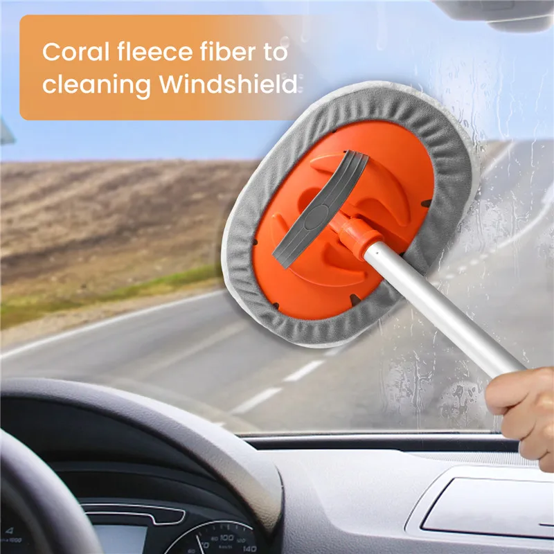 

Car Wash Brushes Mop Mitt with Extendable Handle Chenille Microfiber Car Cleaning Tool Car Wash Sponges Rotatory Extension Pole