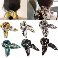 2020 new elastic hair bands for women girls bowknot pearl gum scrunchies ponytail holder headband tie rubber hair accessories